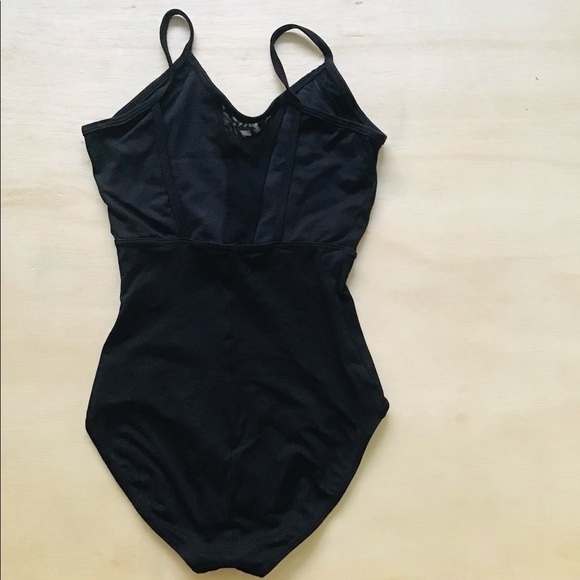 Black So Danca ballet leotard with lace sides and a pretty open back - Picture 2 of 2